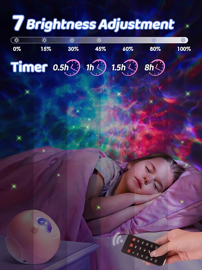 Galaxy Projector for Bedroom, 15 Colors Star Projector Galaxy Light Projector - Image 5