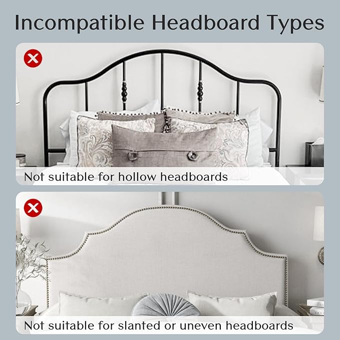 Solfres Patented Innovative Design Headboard Reading Light. No Drilling Golden - Image 5