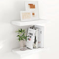 Fun Memories Floating Shelves 16 Inch Long, Wall-Mounted Bathroom Shelves Set by FunMemories