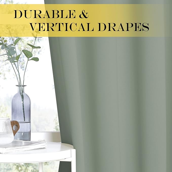 NICETOWN Sliding Door Window Treatment Blackout Patio Door Curtain Panels - Image 4