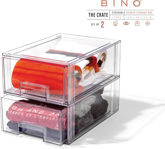BINO | Stackable Storage Drawers, Large - Image 3
