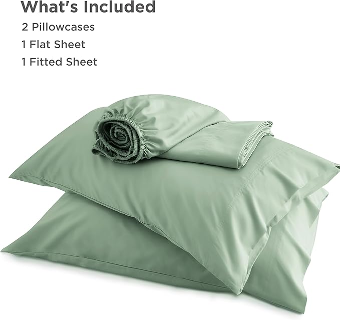 Bedsure Full Size Bed Sheets, Cooling Sheets, Rayon Derived from Bamboo - Image 7