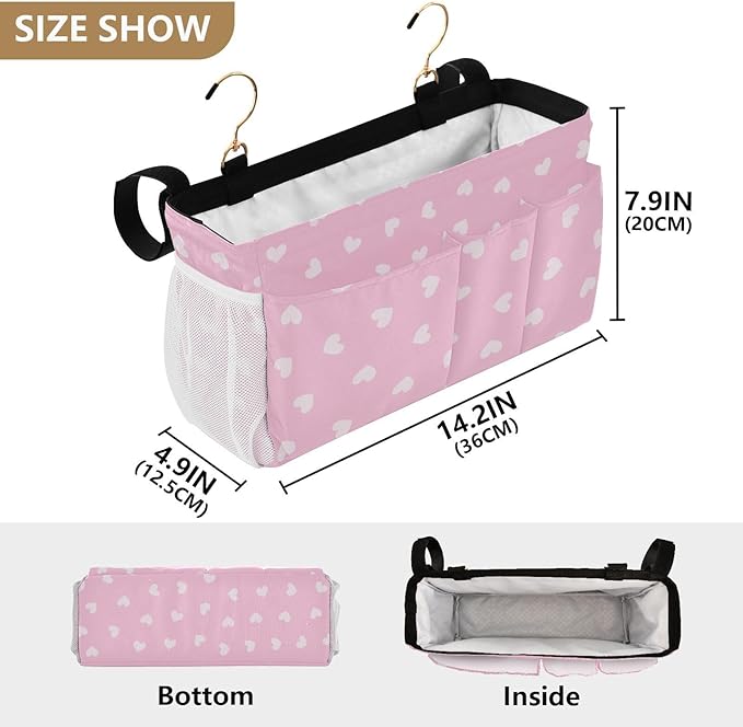 Bedside Caddy Hanging Bunk Bed Caddy Bed Organizer Hanging Pocket - Image 4