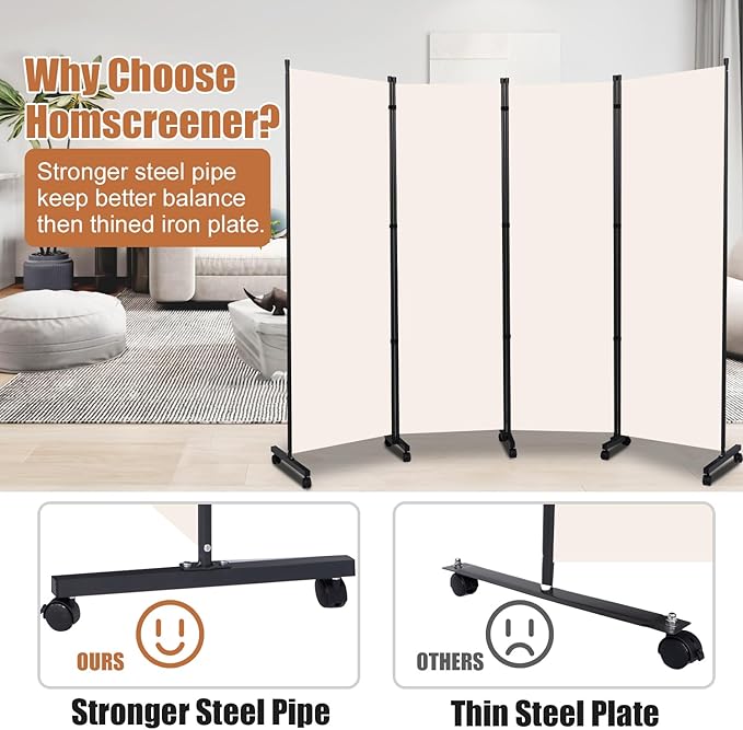 Room Divider Folding Privacy Screens - Image 3