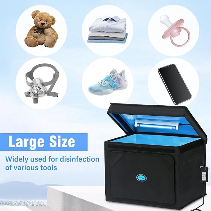 Large UVC Sanitizer Box Ozone Free, Foldable Cleaner Bag - Image 3