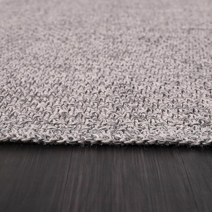 Easy Jute Rug 5x7 Indoor Outdoor Natural Rugs Solid Fiber Rug Woven Area Rug - Image 9