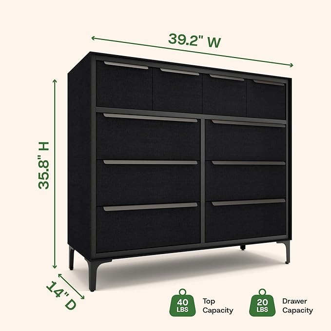 Naima Premium Fabric Dresser - Image 3