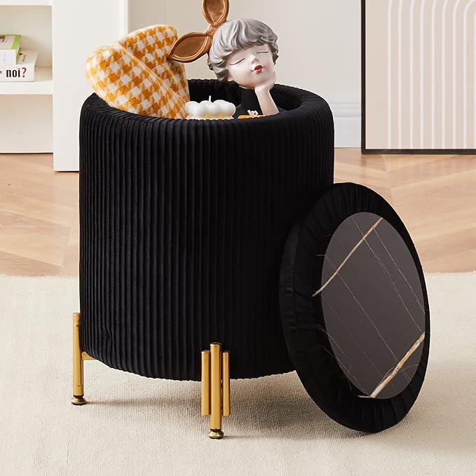 Mxfurhawa Round Ottoman Foot Stool by Mxfurhawa