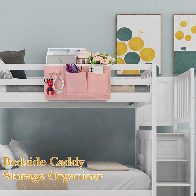 Ozzptuu Bedside Storage Caddy/Bedside Hanging Storage Bag - Image 3