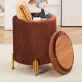Mxfurhawa Round Ottoman Foot Stool by Mxfurhawa
