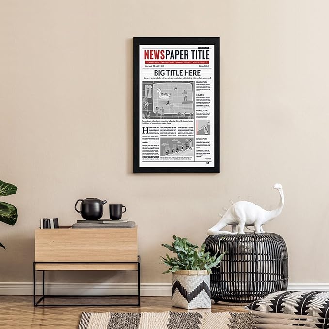 TKYGU 11x22 Picture Frame 3 Pack- Newspaper Frame - Image 5