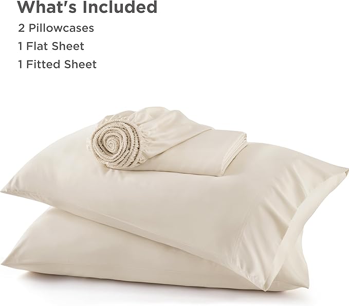Bedsure Full Size Bed Sheets, Cooling Sheets, Rayon Derived from Bamboo - Image 7