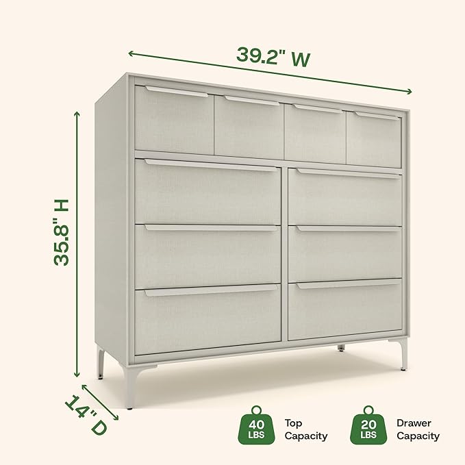 Naima Premium Fabric Dresser - Image 3