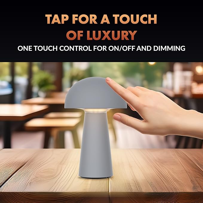 ‎Newhouse Lighting Capri, Fog Gray 2700K Dimmable Cordless USB-C Rechargeable - Image 7