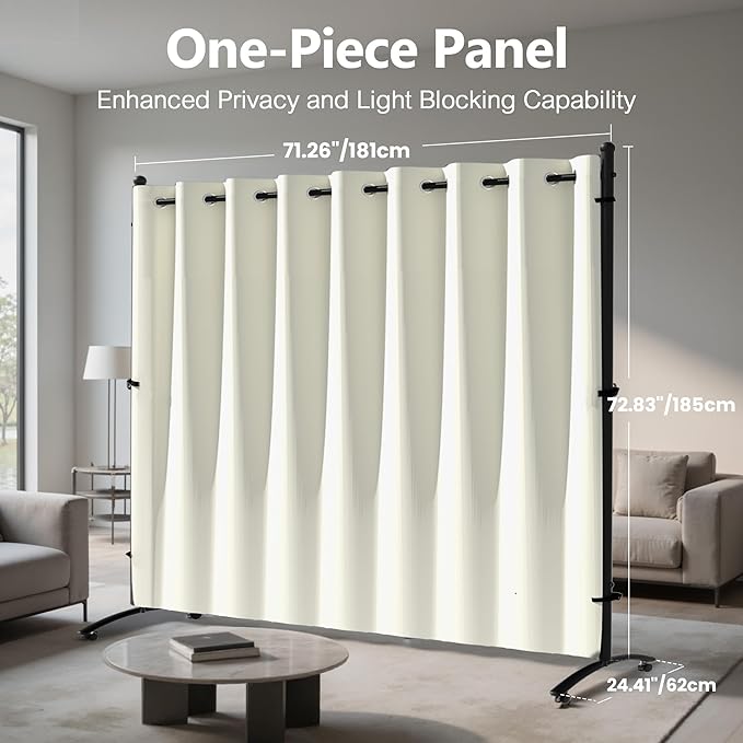Room Divider, Curtain Privacy Screen - Image 4