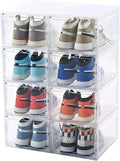 KEFA 8 Pack XXL Large Shoe Storage Box Fit by KEFASTORAGEBOX