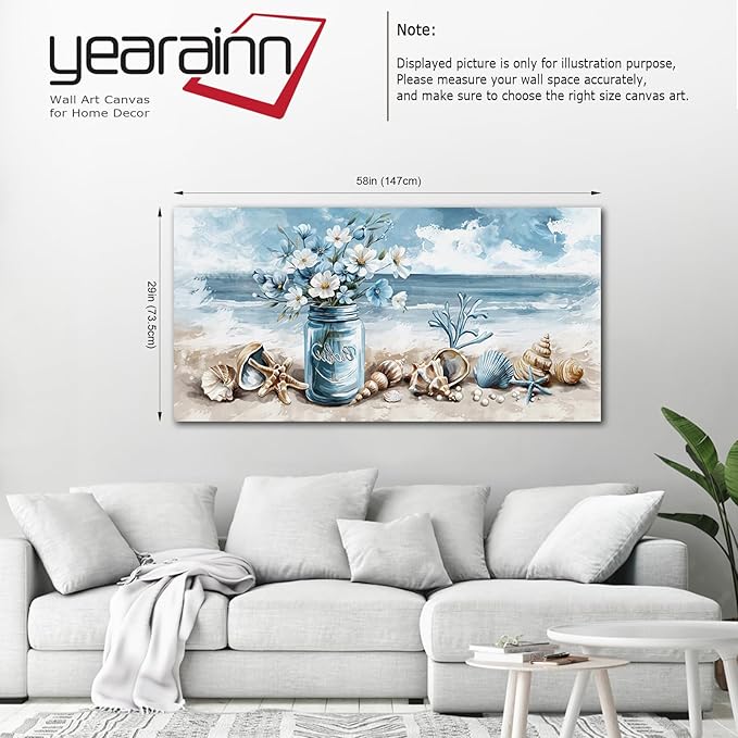 yearainn Coastal Canvas Wall Art - Image 7