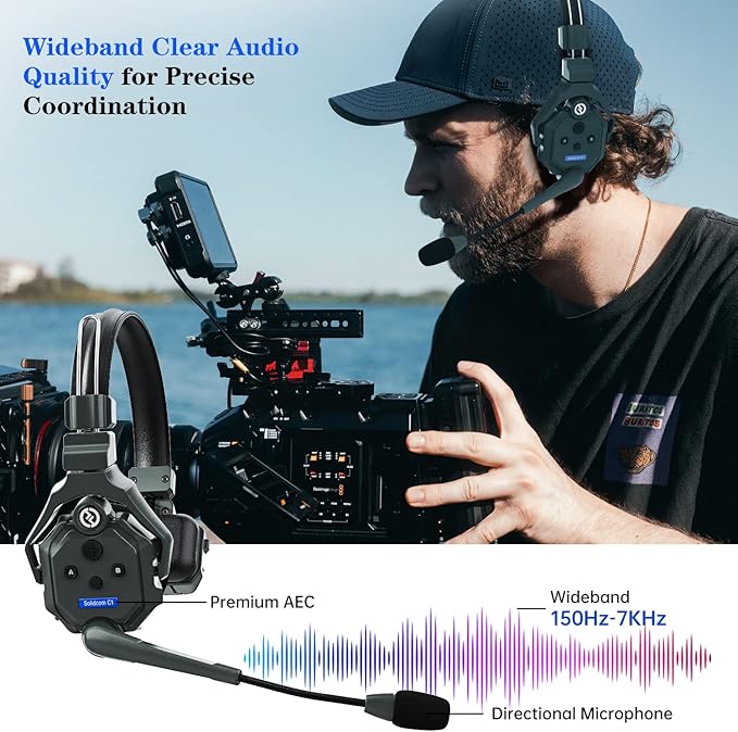 Hollyland Solidcom C1 8-Users Wireless Headset Intercom System Full Duplex - Image 5