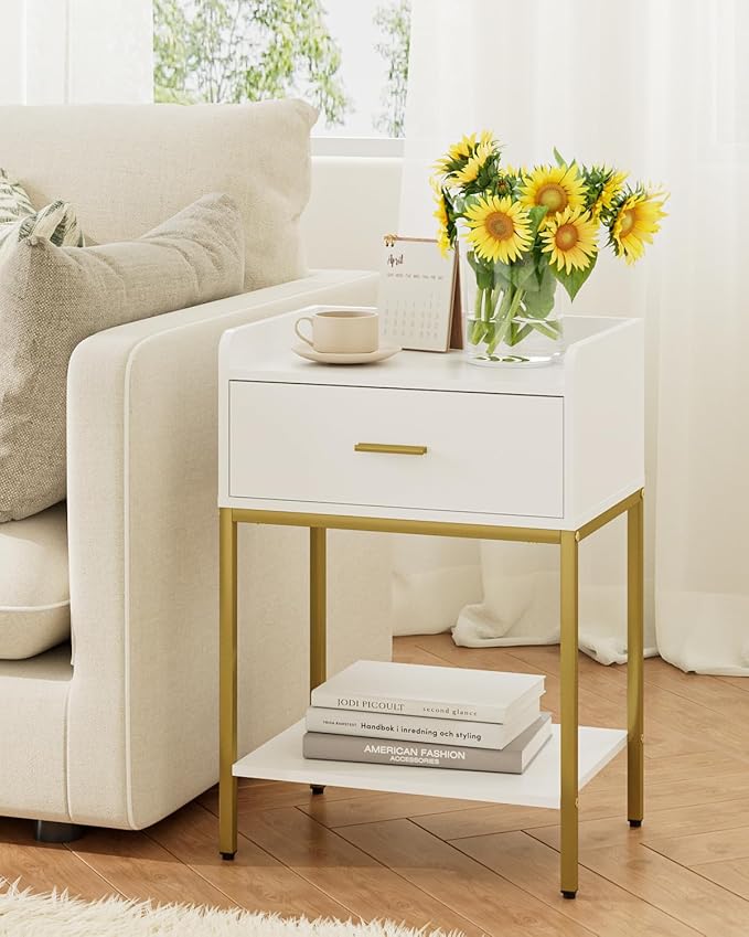 Masupu Nightstand, 3-Tier Modern Bedside Night Stand - Image 7
