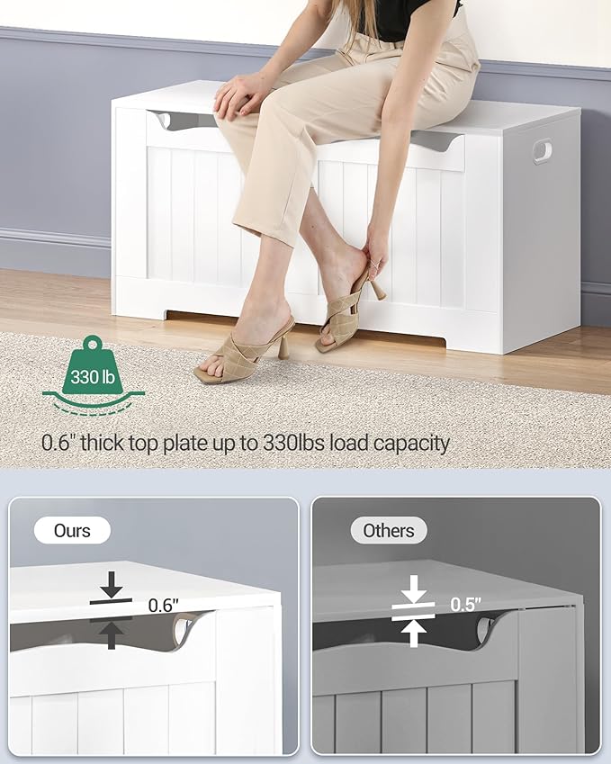 Hzuaneri 39.4" Storage Chest, Storage Bench Trunk - Image 10