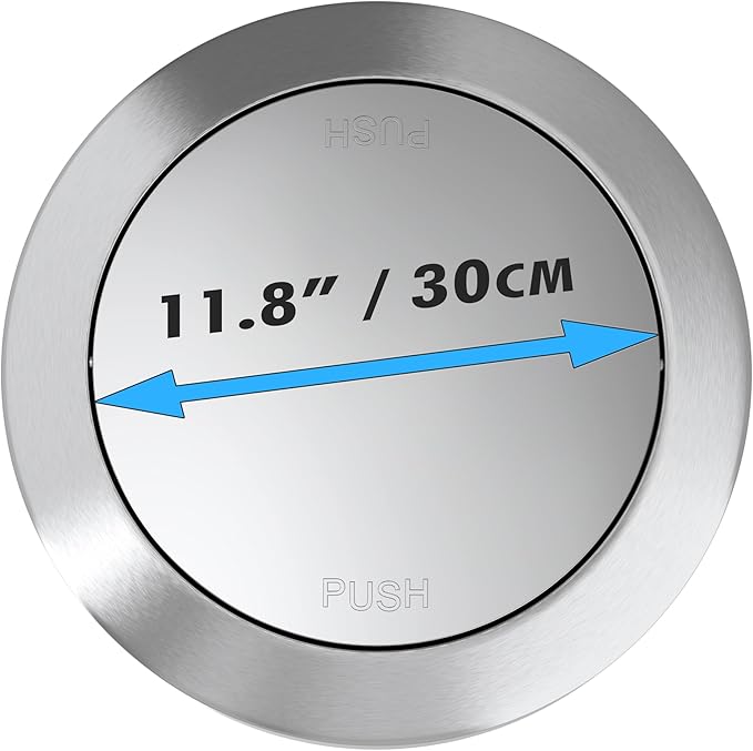 iTouchless Titan 17 Gallon Swing Open Trash Can, Stainless Steel Self-Balance - Image 5