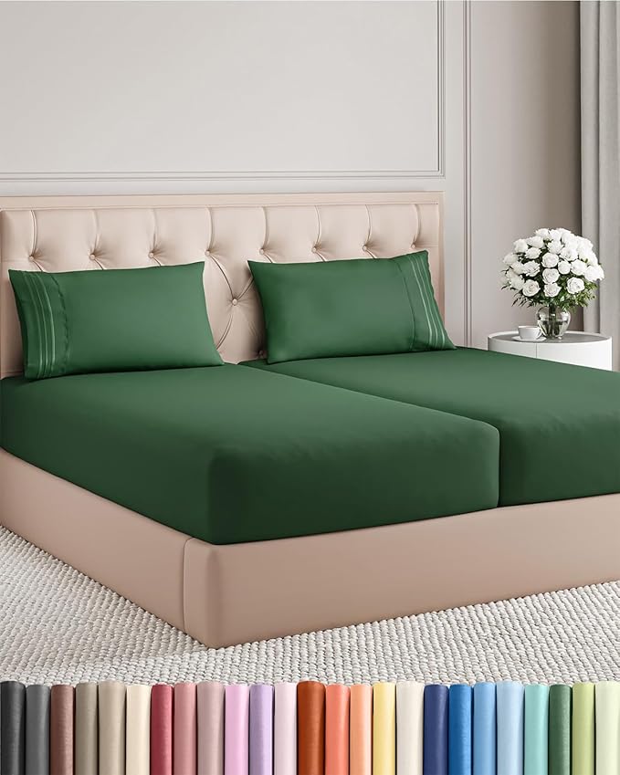 Split King Size 5 Piece Sheet Set by CGKUnlimited