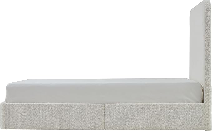 Queen Size Upholstered Bed Frame, Canter Tall Headboard Floor Platform Beds - Image 6