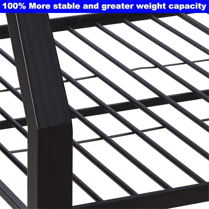 Upgraded Version Thicken Metal Heavy-Duty Twin XL Over Queen Bunk Bed, Best - Image 5