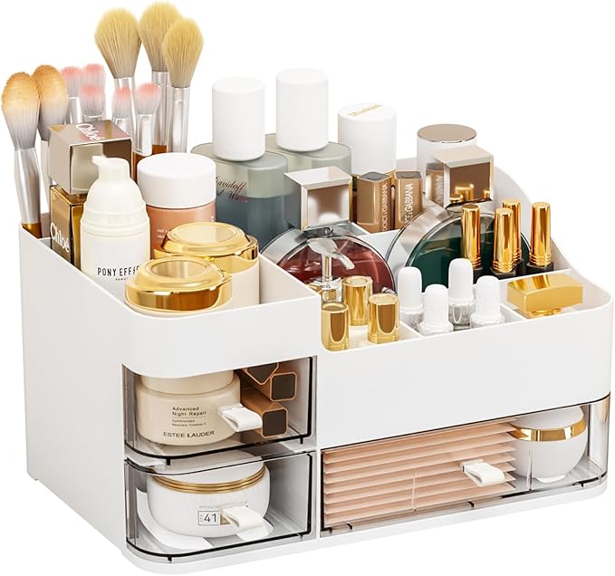 SuoXing White Make up Organizers by SuoxingStorage