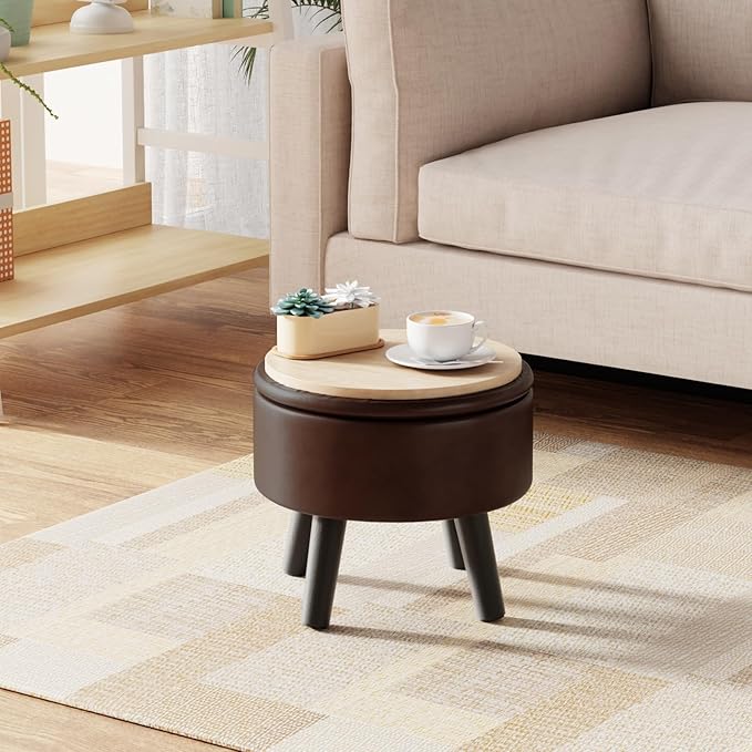 FIMIVIBI Small Foot Stool Ottoman - Image 9