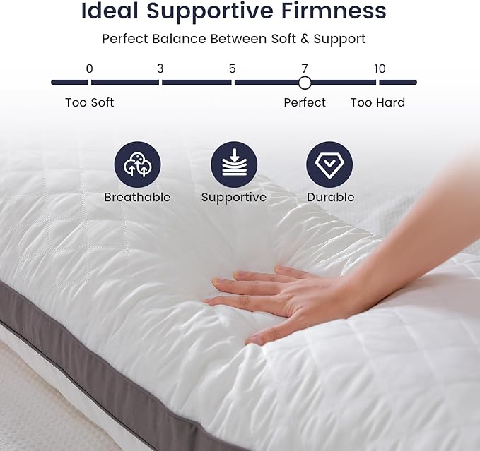 Shredded Memory Foam Full Body Pillow, Long Hugging Bed Pillows - Image 4