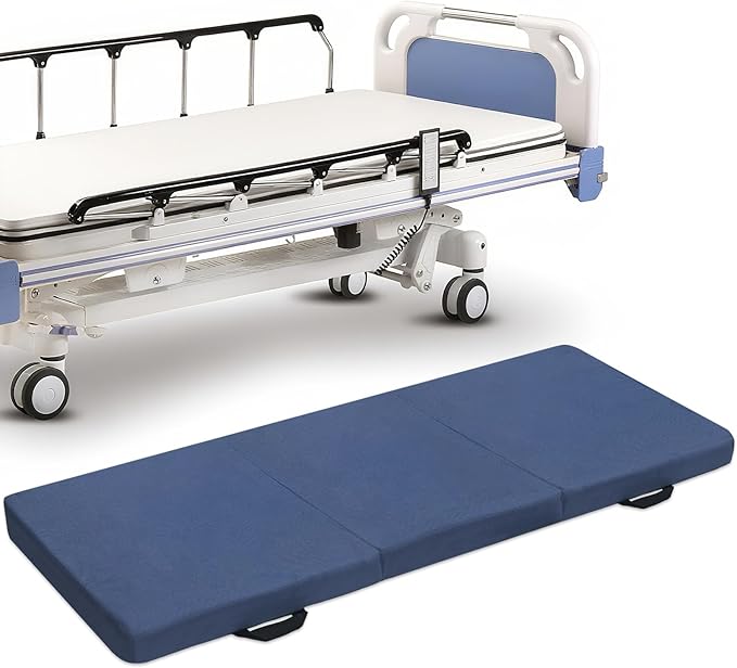 Foldable Fall Protection Mat for Elderly Blue Waterproof Non Slip Floor Mats by Unknown