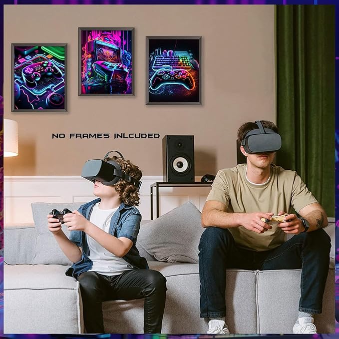 Game Room Decor Posters Set of 3 - Image 7