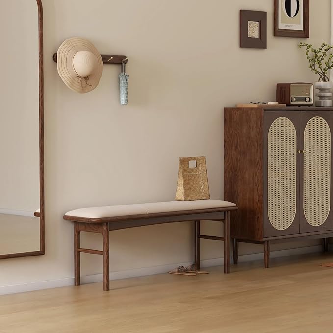 47.2'' Leather Upholstered Dining Bench - Image 6