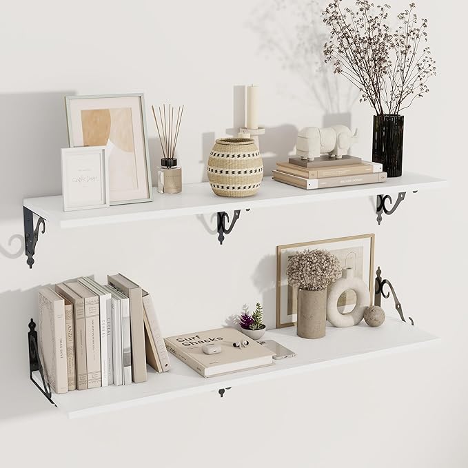 Dreamland Deep Floating Shelves, Wide Display Shelf Wall Mounted by Dreamland