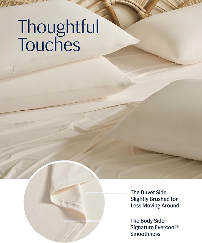 REST® Evercool®+ Top Sheet, Full/Queen Size, Snow Ivory - Image 6