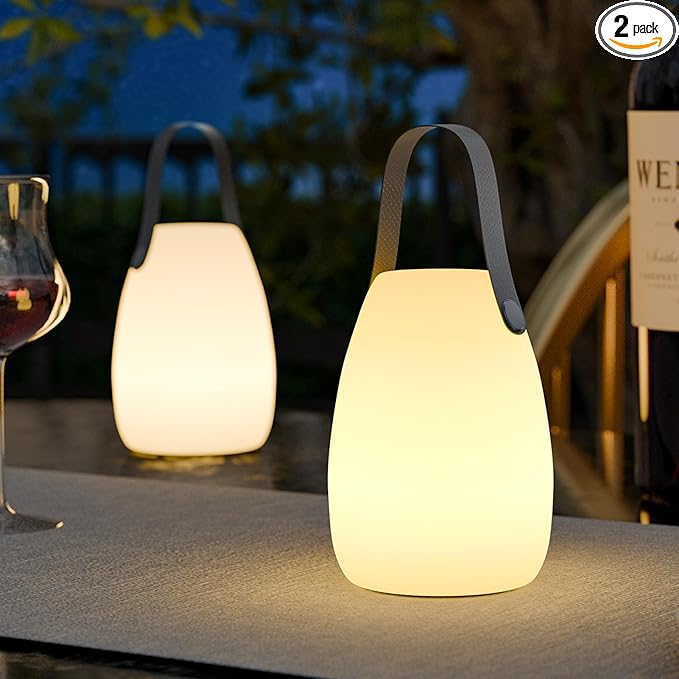 uuffoo 2 Pack Portable Outdoor Table Lamp by UUFFOO