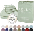 Bella Coterie 6 Piece Luxury Bamboo Viscose King Size Sheet Set | 100% by BC