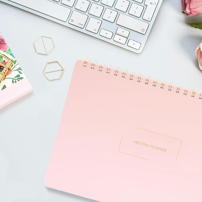 | Meeting Notebook for Work | 8.25" x 11.75" | Project Planner | Simple Design - Image 3