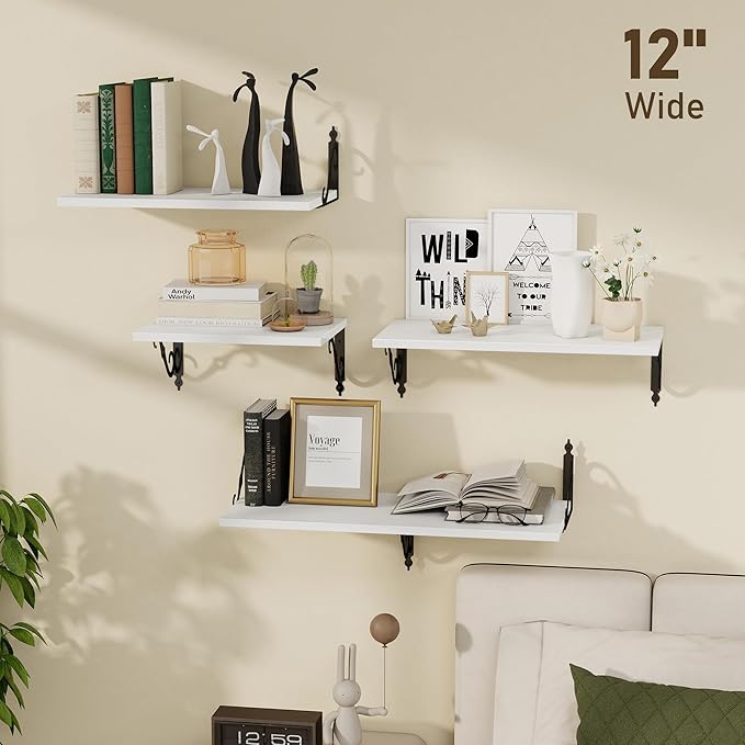 Dreamland Deep Floating Shelves, Wide Display Shelf Wall Mounted - Image 2