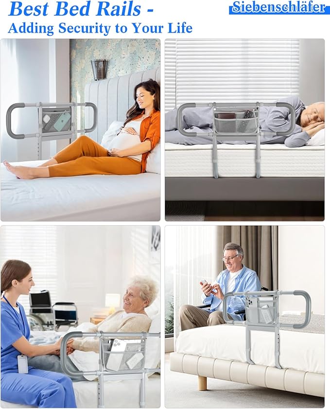Bed Rails for Elderly Adults Safety, Extended Bed Assist Rail for Seniors - Image 5