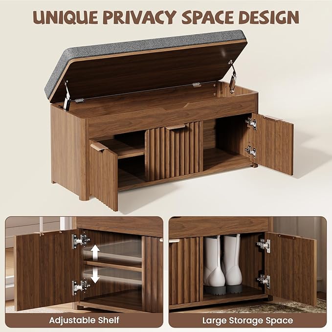 Shoe Bench with Storage - Image 6