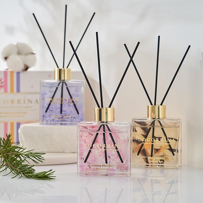 COCORRÍNA Reed Diffuser Set of 3-3 Pack/ 3.04 Fl.oz Diffuser - Image 3