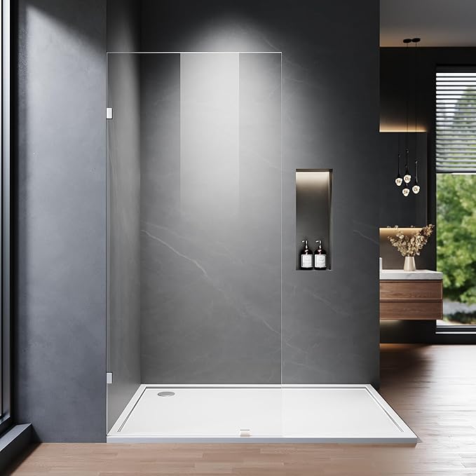 Shower Glass Panel, Frameless Walk in Shower Door by Unknown