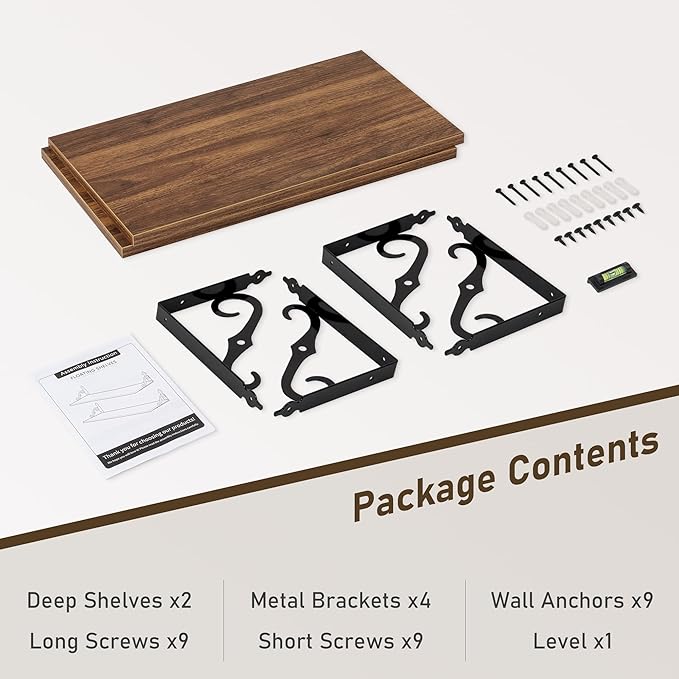 Dreamland Deep Floating Shelves, Wide Display Shelf Wall Mounted - Image 7