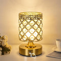 TOBUSA Gold Rechargeable Cordless Table Lamp, 6000mAh Crystal Battery Operated by TOBUSA