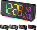 EVILTO Digital Alarm Clocks for Bedrooms, RGB Desk Clock by EVILTO