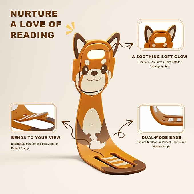 Rechargeable Book Light for Kids at Night – Portable Clip-On LED Light - Image 5