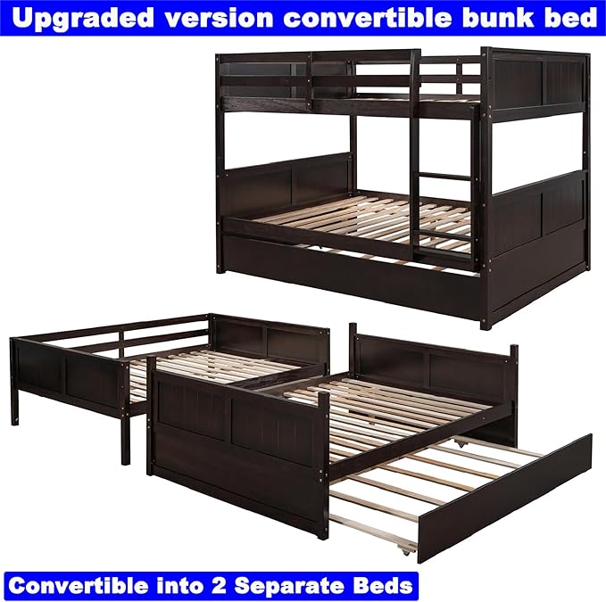 Upgraded Version Best Full Over Full Bunk Bed - Image 7