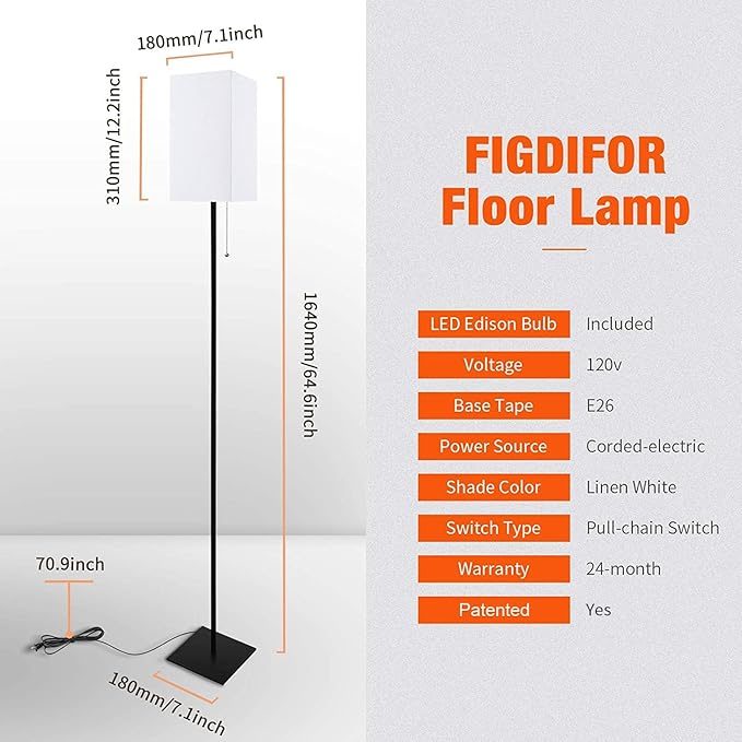 Floor Lamp for Living Room, Modern Standing Lamp for Bedroom - Image 3